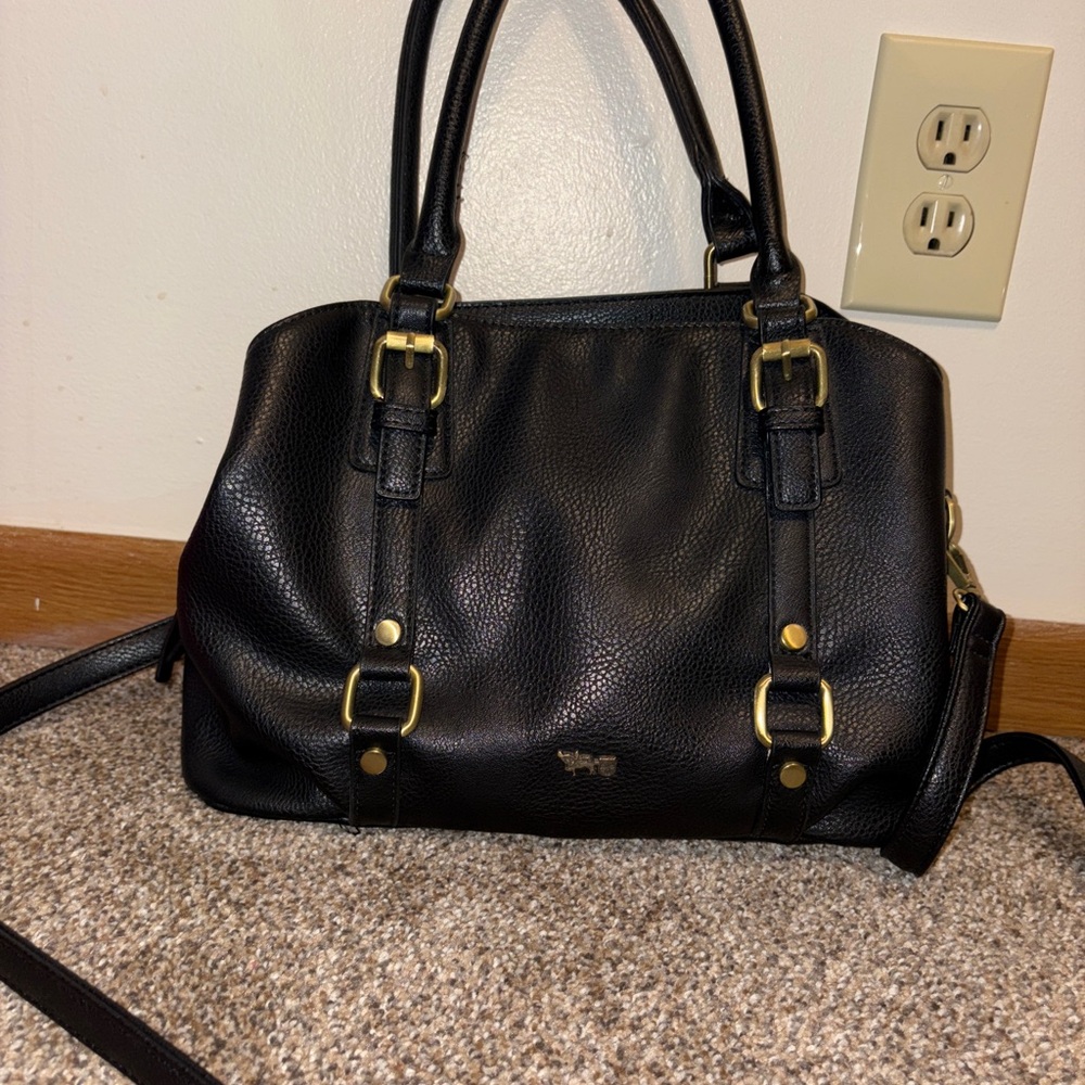 Black Leather Handbag